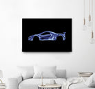 McLaren P1 by Octavian Mihai Mielu on GIANT ART - blue digital painting