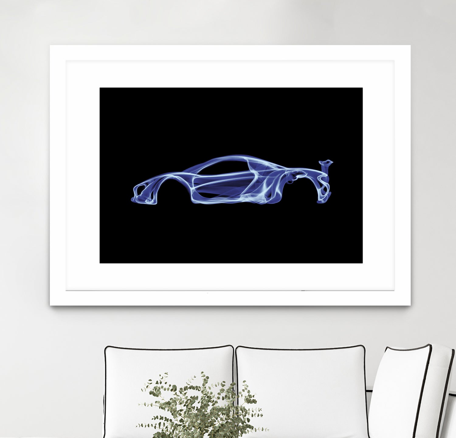 McLaren P1 by Octavian Mihai Mielu on GIANT ART - blue digital painting