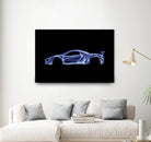 McLaren P1 by Octavian Mihai Mielu on GIANT ART - blue digital painting