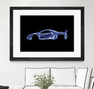 McLaren P1 by Octavian Mihai Mielu on GIANT ART - blue digital painting