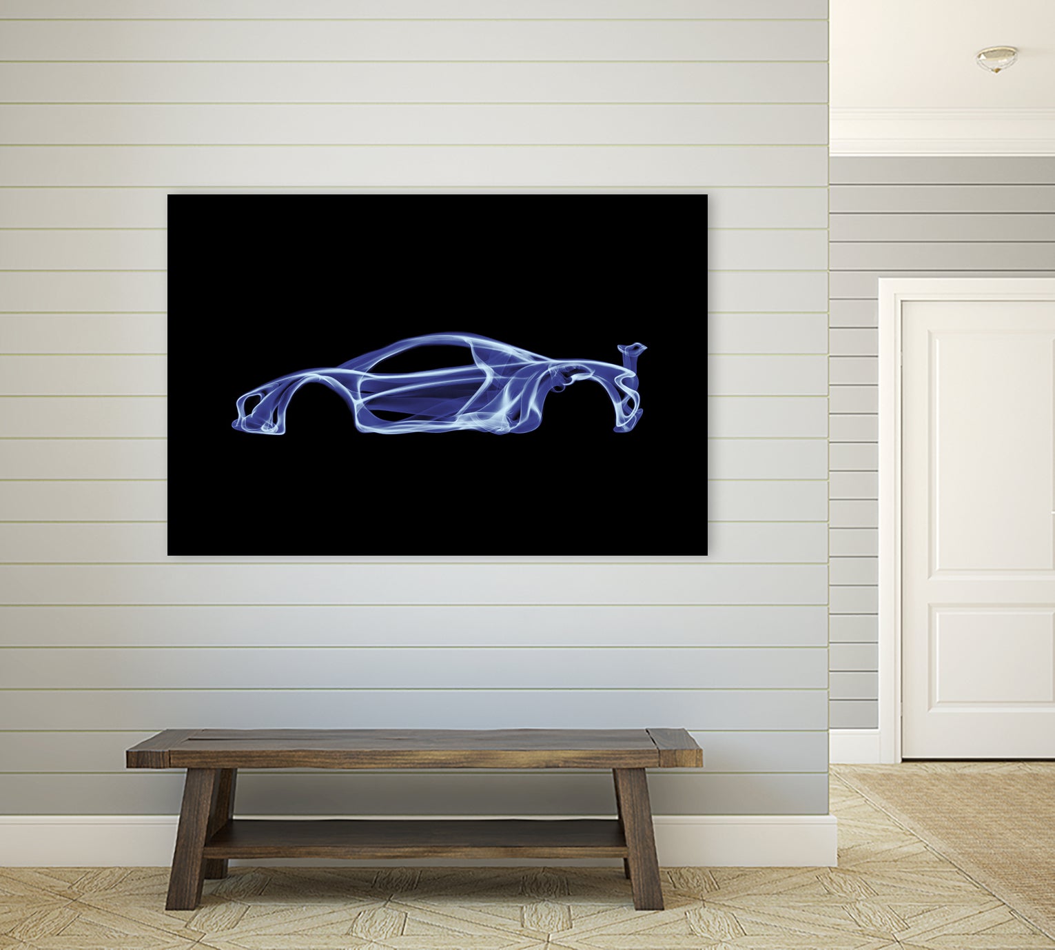McLaren P1 by Octavian Mihai Mielu on GIANT ART - blue digital painting