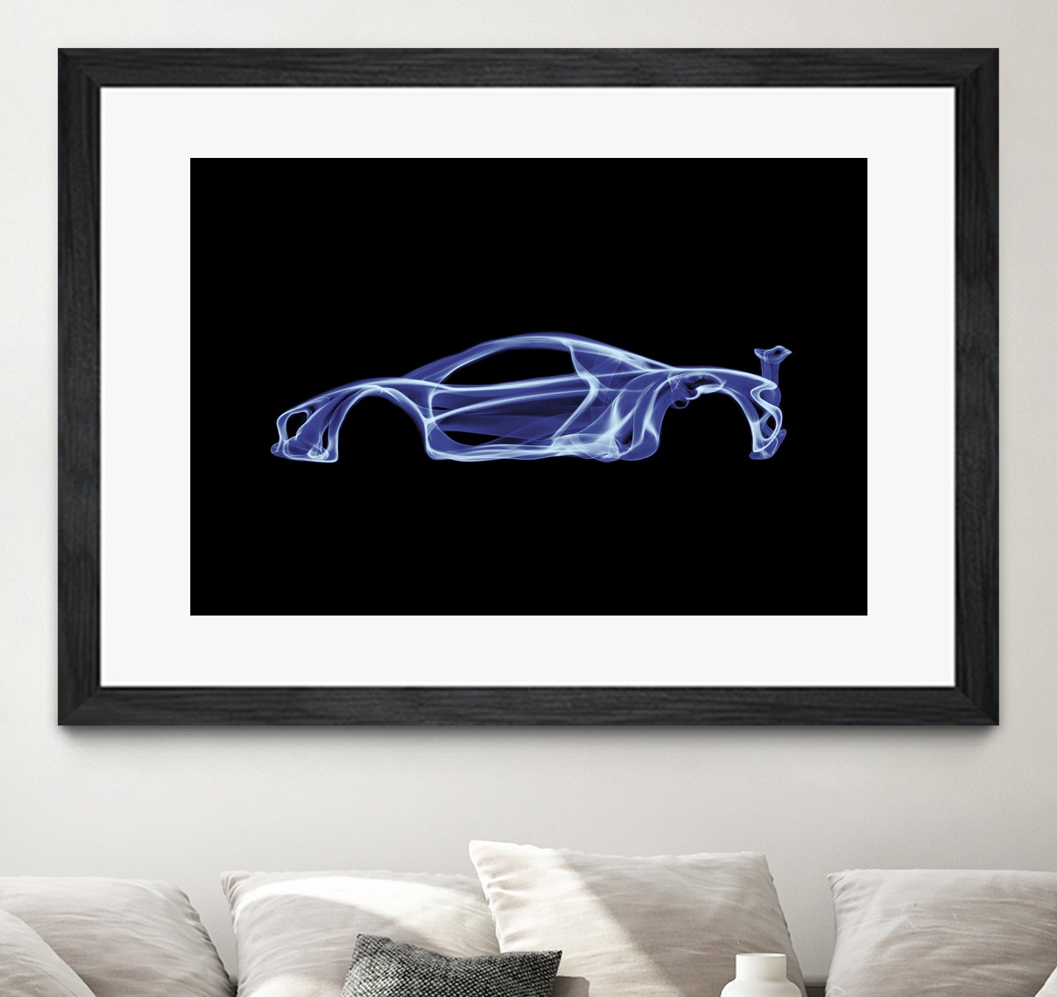 McLaren P1 by Octavian Mihai Mielu on GIANT ART - blue digital painting