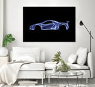 McLaren P1 by Octavian Mihai Mielu on GIANT ART - blue digital painting