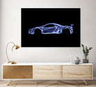 McLaren P1 by Octavian Mihai Mielu on GIANT ART - blue digital painting