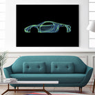 Porsche 918 spyder by Octavian Mihai Mielu on GIANT ART - green digital painting