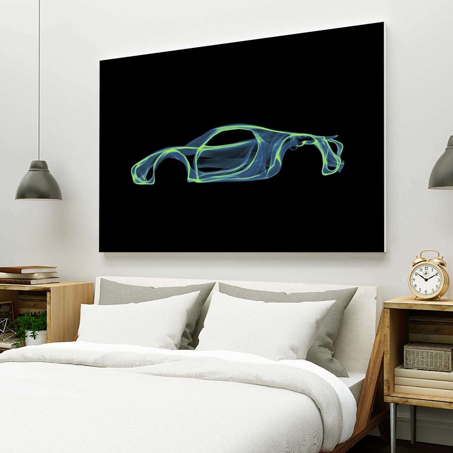 Porsche 918 spyder by Octavian Mihai Mielu on GIANT ART - green digital painting