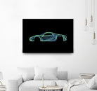 Porsche 918 spyder by Octavian Mihai Mielu on GIANT ART - green digital painting