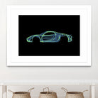 Porsche 918 spyder by Octavian Mihai Mielu on GIANT ART - green digital painting