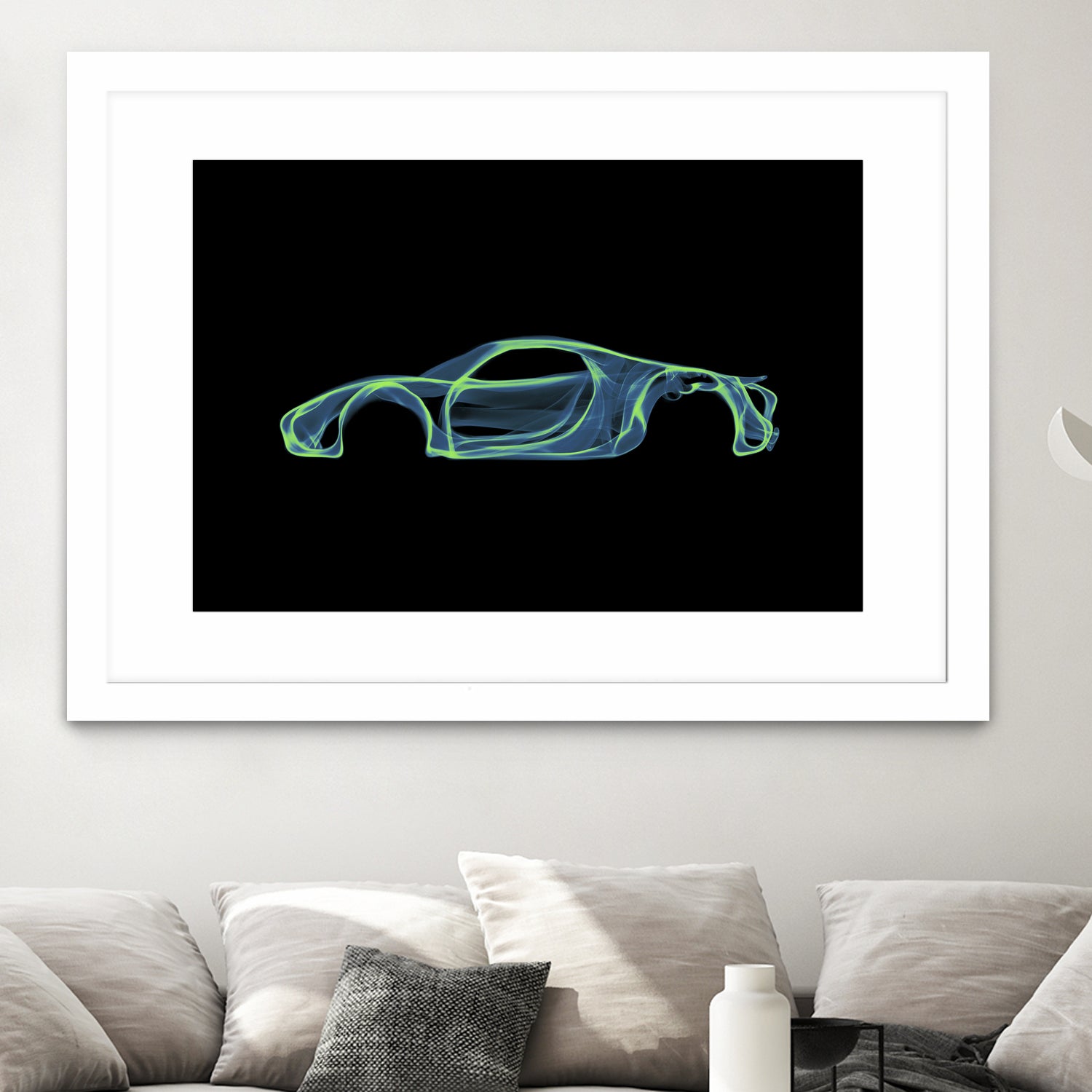 Porsche 918 spyder by Octavian Mihai Mielu on GIANT ART - green digital painting