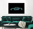 Porsche 918 spyder by Octavian Mihai Mielu on GIANT ART - green digital painting