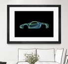 Porsche 918 spyder by Octavian Mihai Mielu on GIANT ART - green digital painting