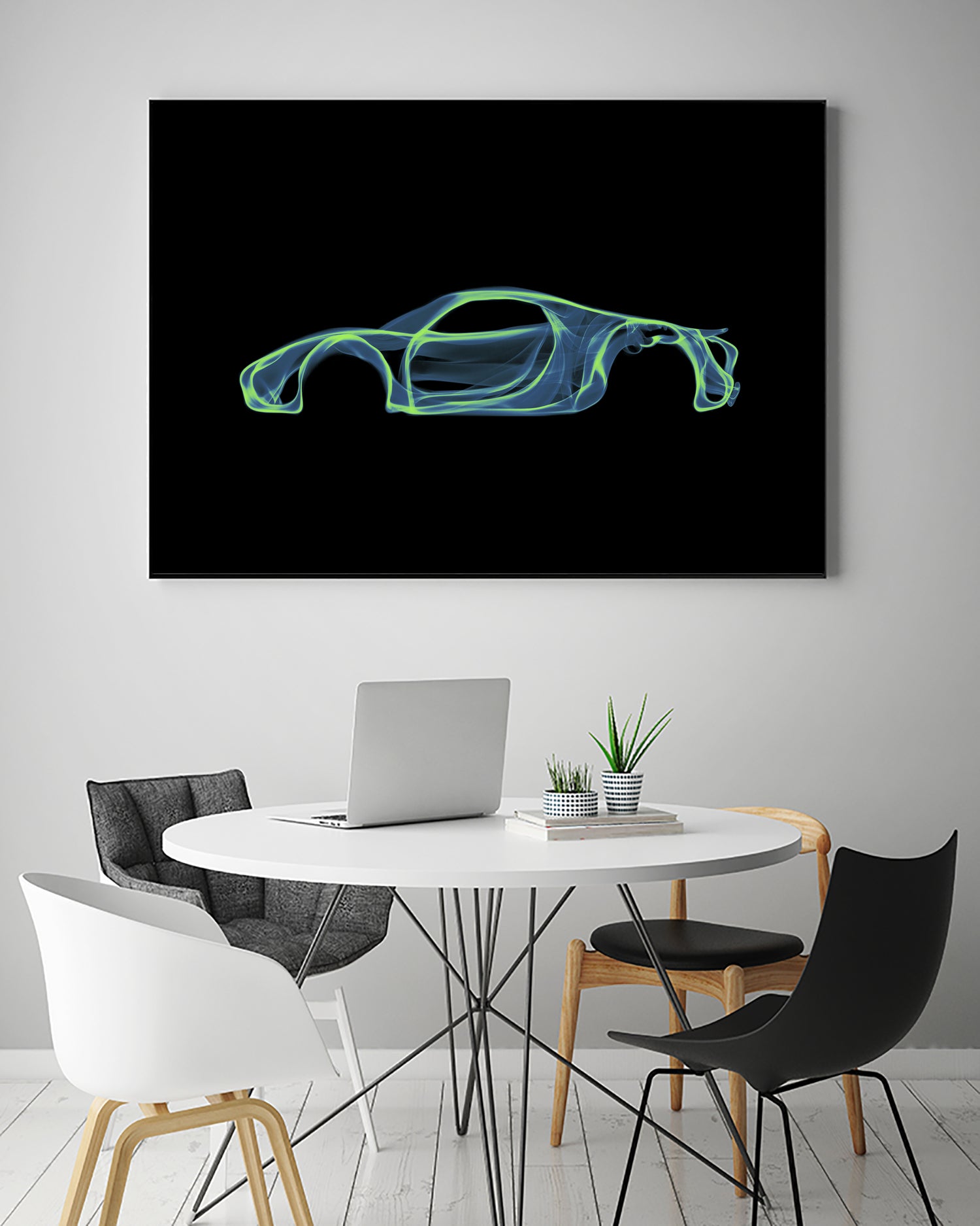 Porsche 918 spyder by Octavian Mihai Mielu on GIANT ART - green digital painting