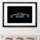 Porsche 918 spyder by Octavian Mihai Mielu on GIANT ART - green digital painting