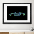 Porsche 918 spyder by Octavian Mihai Mielu on GIANT ART - green digital painting