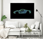 Porsche 918 spyder by Octavian Mihai Mielu on GIANT ART - green digital painting