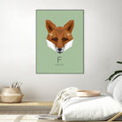 F is for Fox by Linn Maria Odnes Jensen on GIANT ART - digital drawing