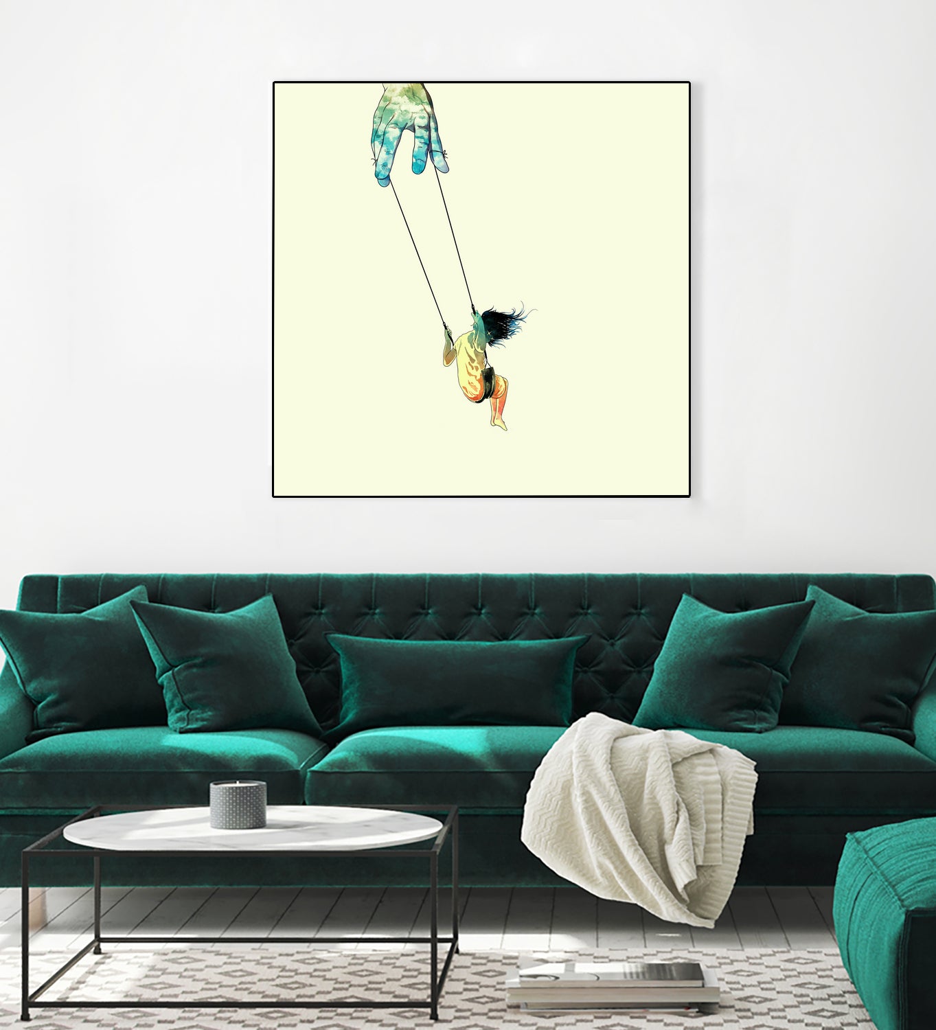 Swing me higher by matheus lopes on GIANT ART - yellow digital drawing