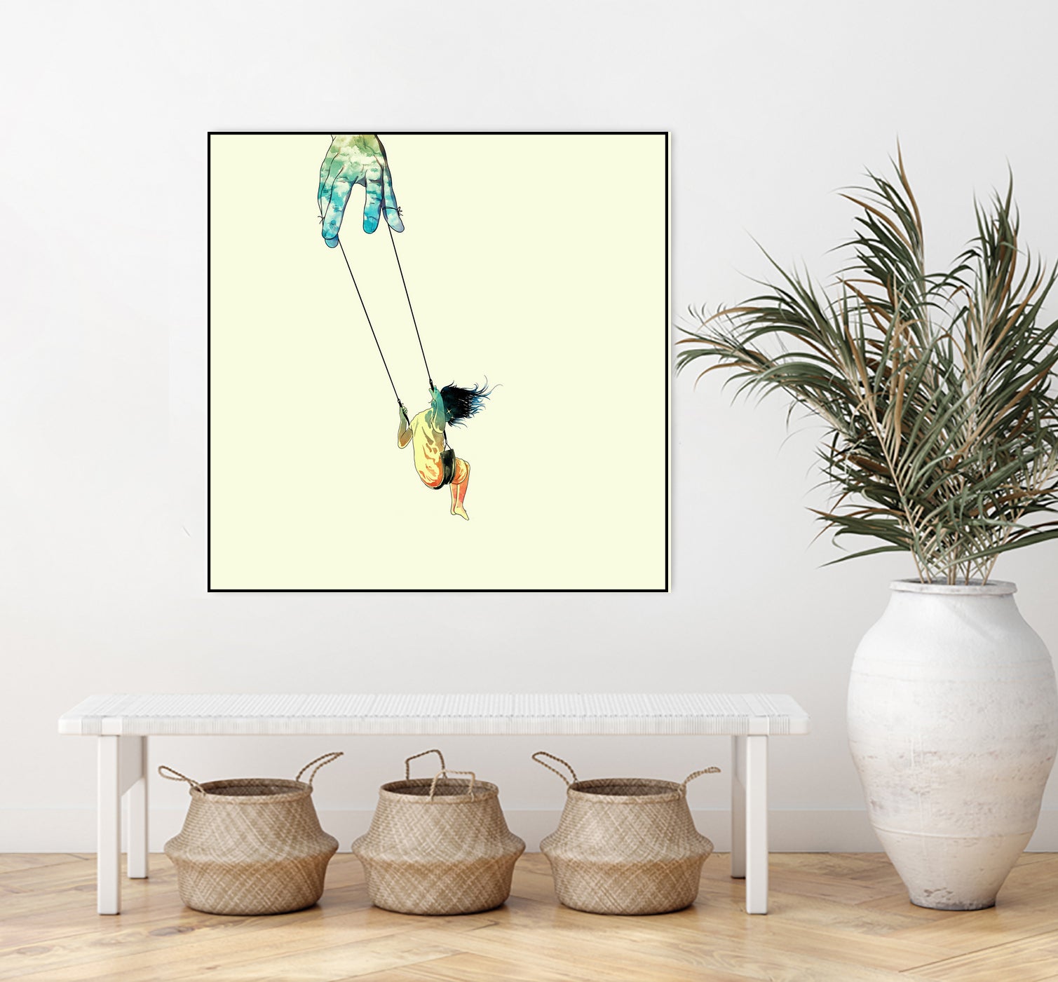 Swing me higher by matheus lopes on GIANT ART - yellow digital drawing