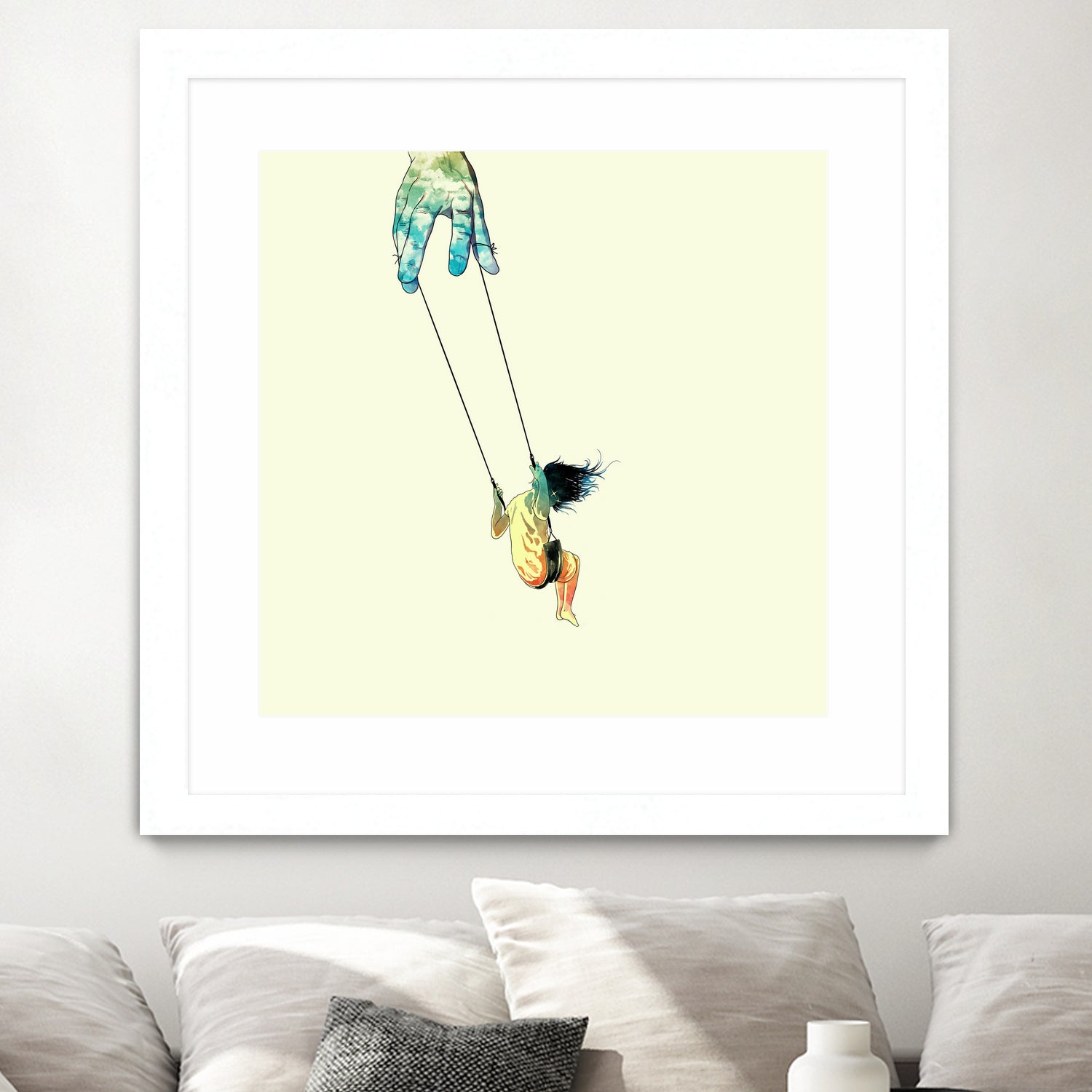 Swing me higher by matheus lopes on GIANT ART - yellow digital drawing