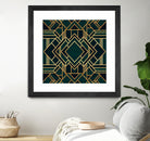 Art Deco 2 by Elisabeth Fredriksson on GIANT ART - green mixed media