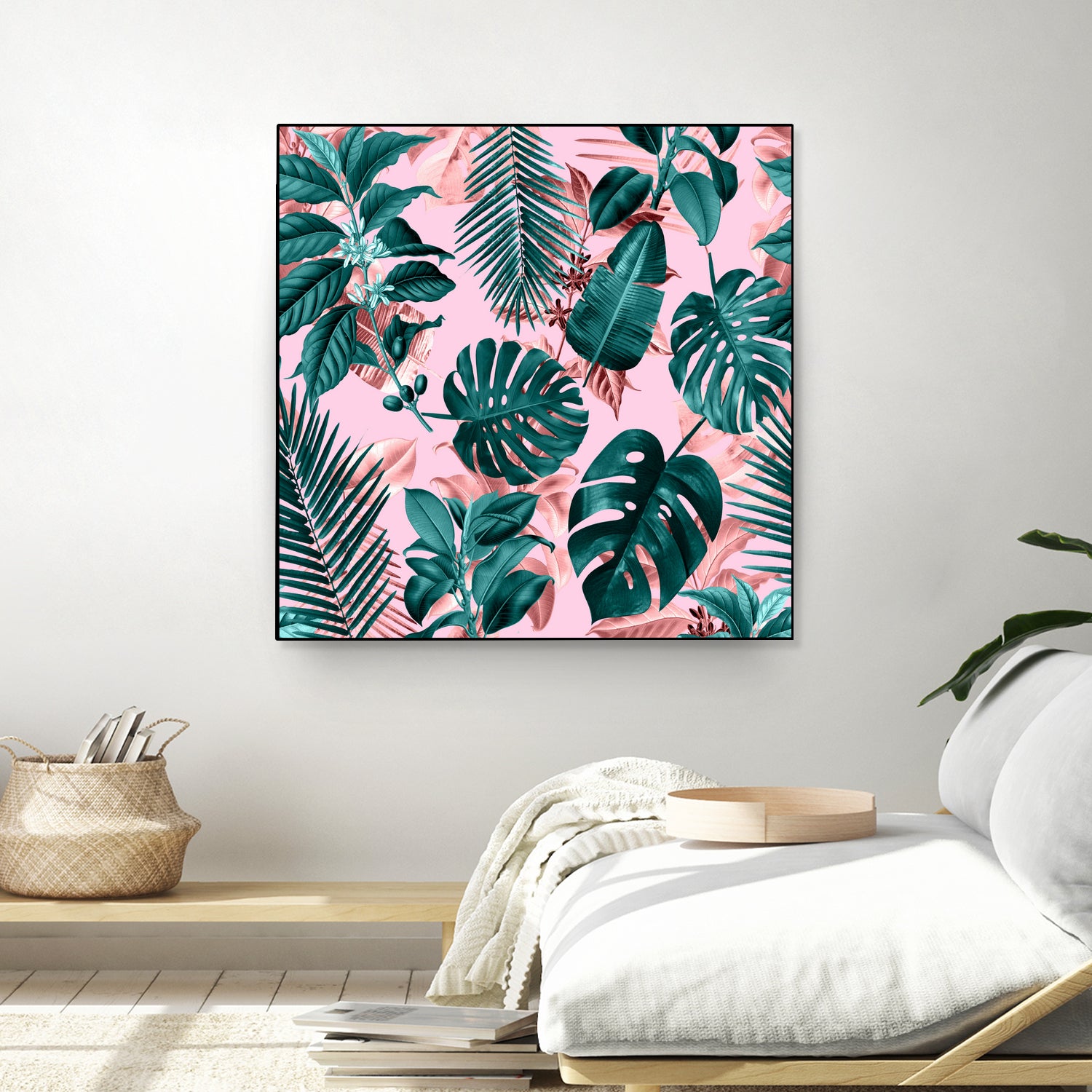 Tropical Garden II by burcu korkmazyurek on GIANT ART - pink digital painting