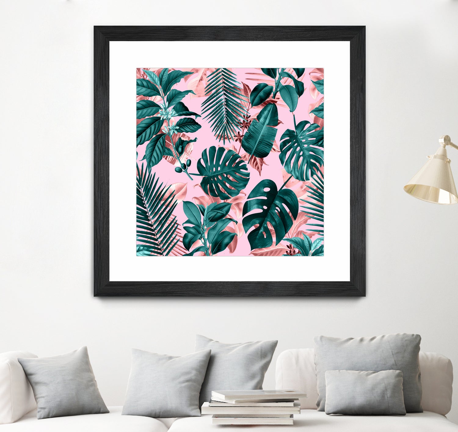 Tropical Garden II by burcu korkmazyurek on GIANT ART - pink digital painting