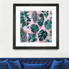 Tropical Garden II by burcu korkmazyurek on GIANT ART - pink digital painting