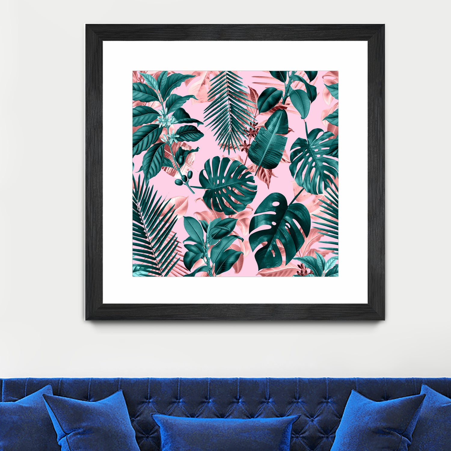 Tropical Garden II by burcu korkmazyurek on GIANT ART - pink digital painting