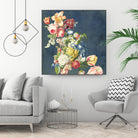 Floral tribute to Louis McNeice by anne corr on GIANT ART - blue digital painting