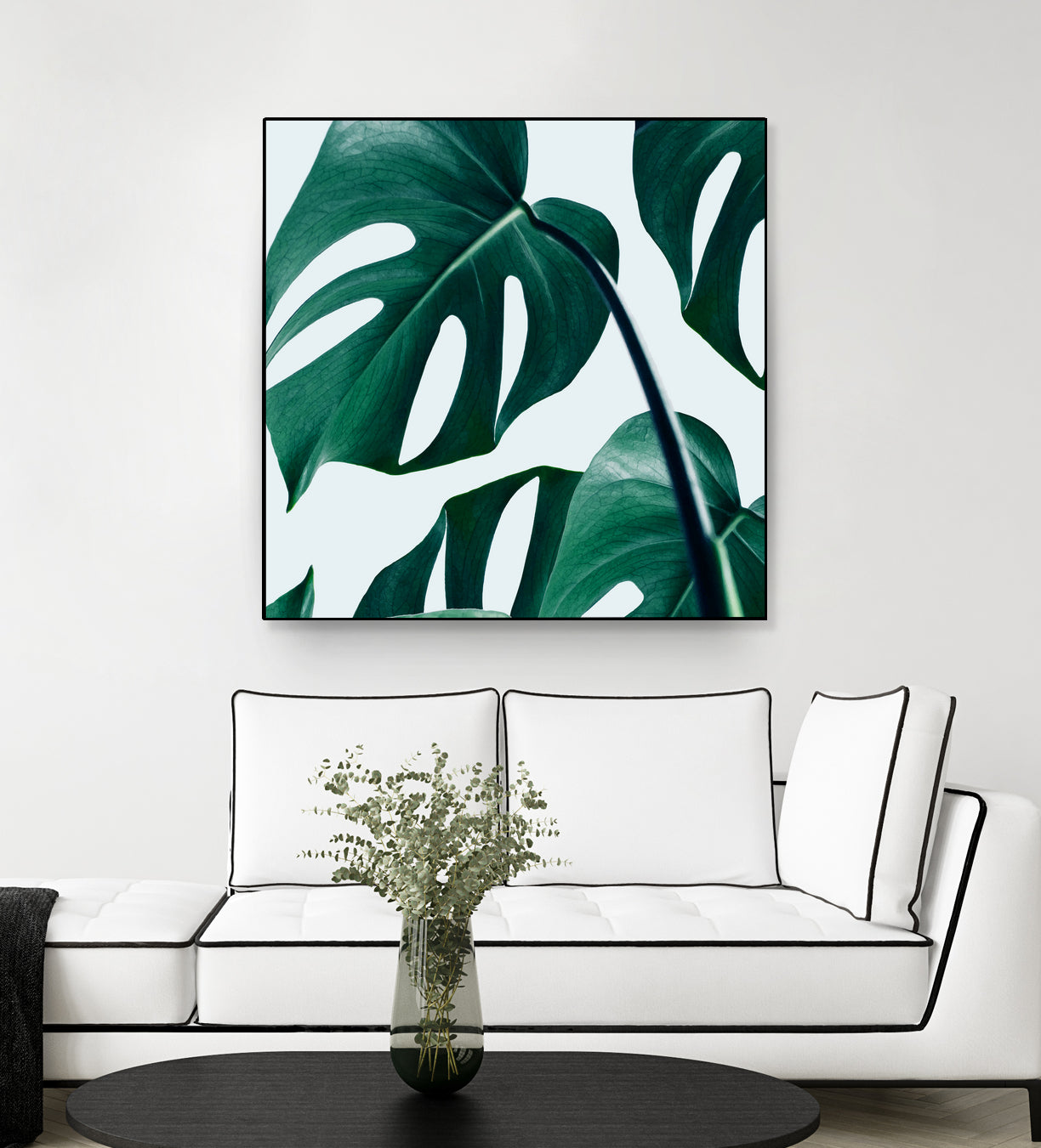 Monstera by Uma Gokhale on GIANT ART - green digital painting