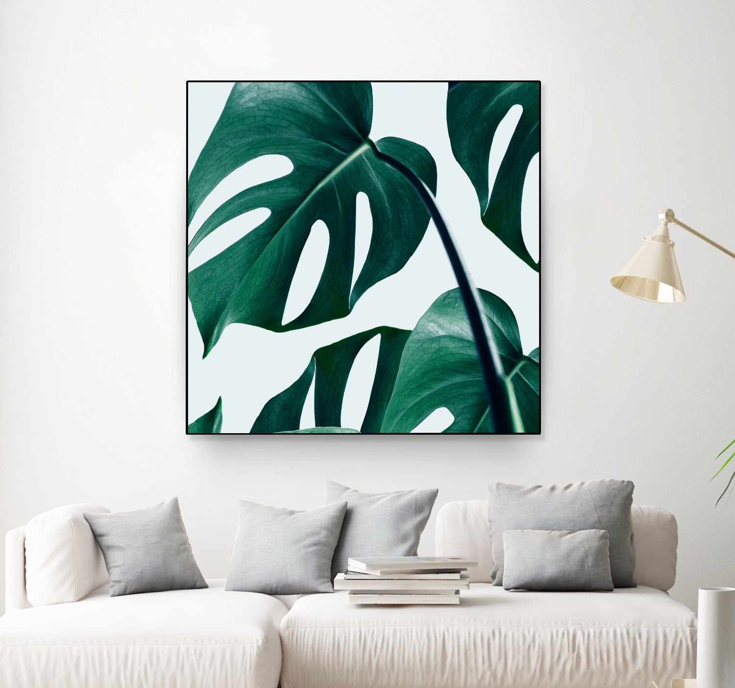 Monstera by Uma Gokhale on GIANT ART - green digital painting