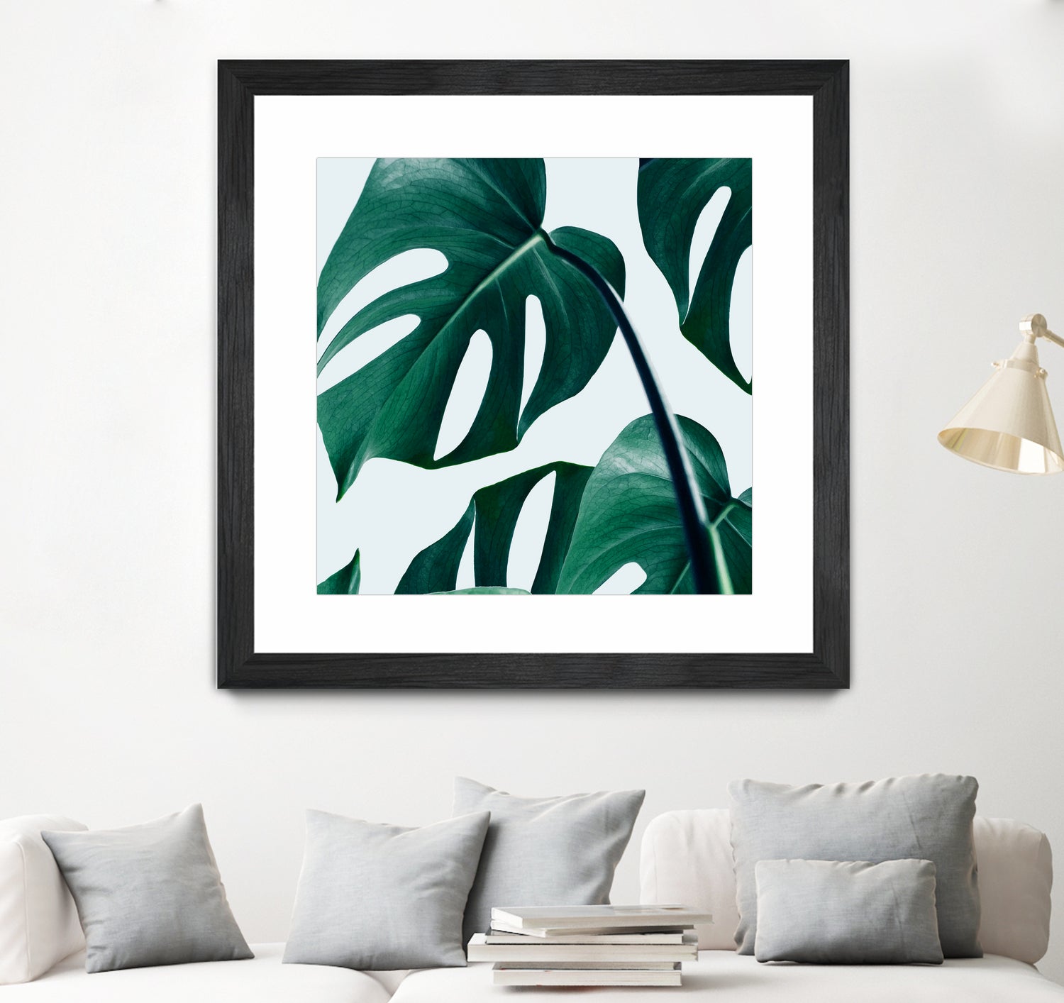 Monstera by Uma Gokhale on GIANT ART - green digital painting