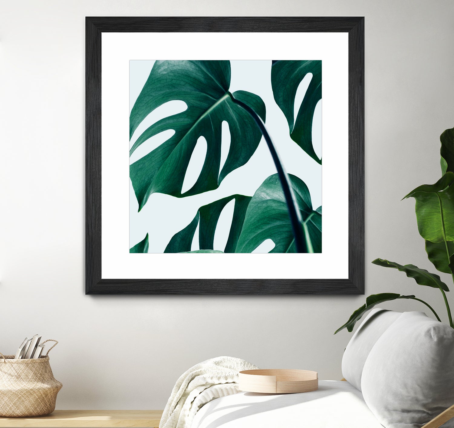 Monstera by Uma Gokhale on GIANT ART - green digital painting