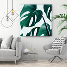 Monstera by Uma Gokhale on GIANT ART - green digital painting