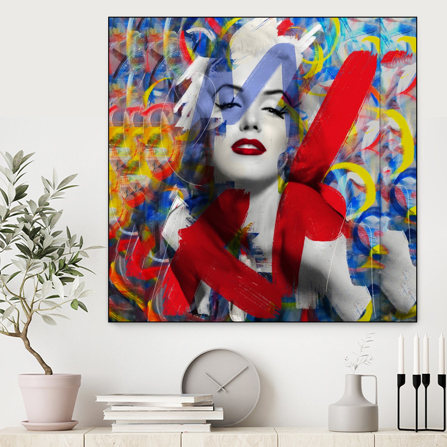 Sweet Marilyn by Daniel Malta on GIANT ART - red digital painting