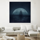 moon twilight by Dirk Wüstenhagen on GIANT ART - blue photo manipulation