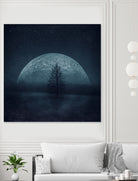 moon twilight by Dirk Wüstenhagen on GIANT ART - blue photo manipulation