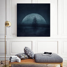 moon twilight by Dirk Wüstenhagen on GIANT ART - blue photo manipulation