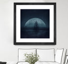 moon twilight by Dirk Wüstenhagen on GIANT ART - blue photo manipulation