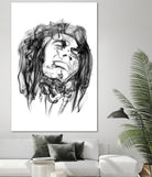 Bob Marley by Octavian Mihai Mielu on GIANT ART - black digital drawing