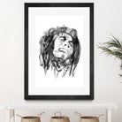 Bob Marley by Octavian Mihai Mielu on GIANT ART - black digital drawing