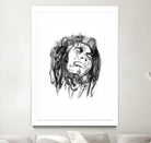 Bob Marley by Octavian Mihai Mielu on GIANT ART - black digital drawing