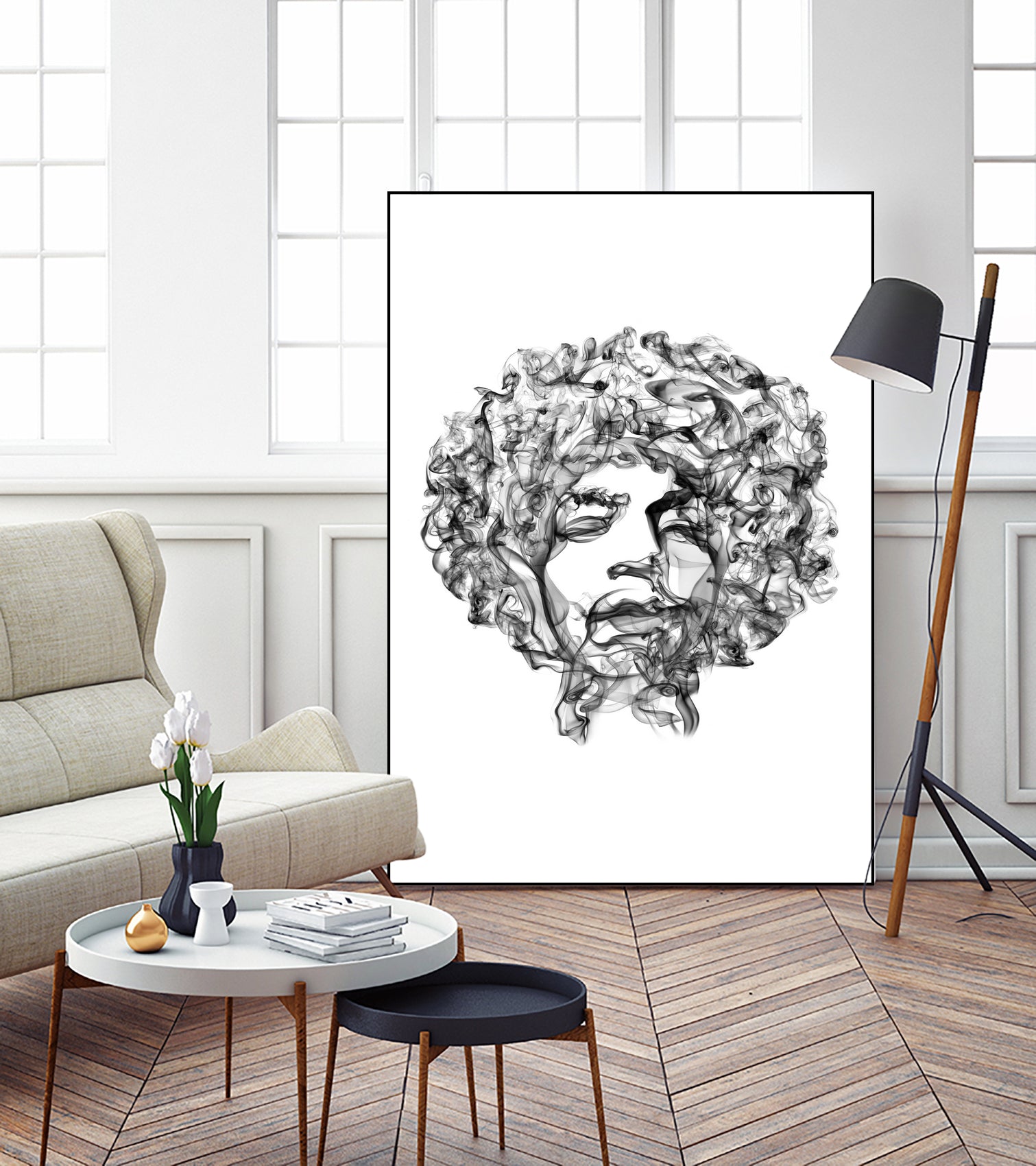 Jimi Hendrix by Octavian Mihai Mielu on GIANT ART - black digital drawing