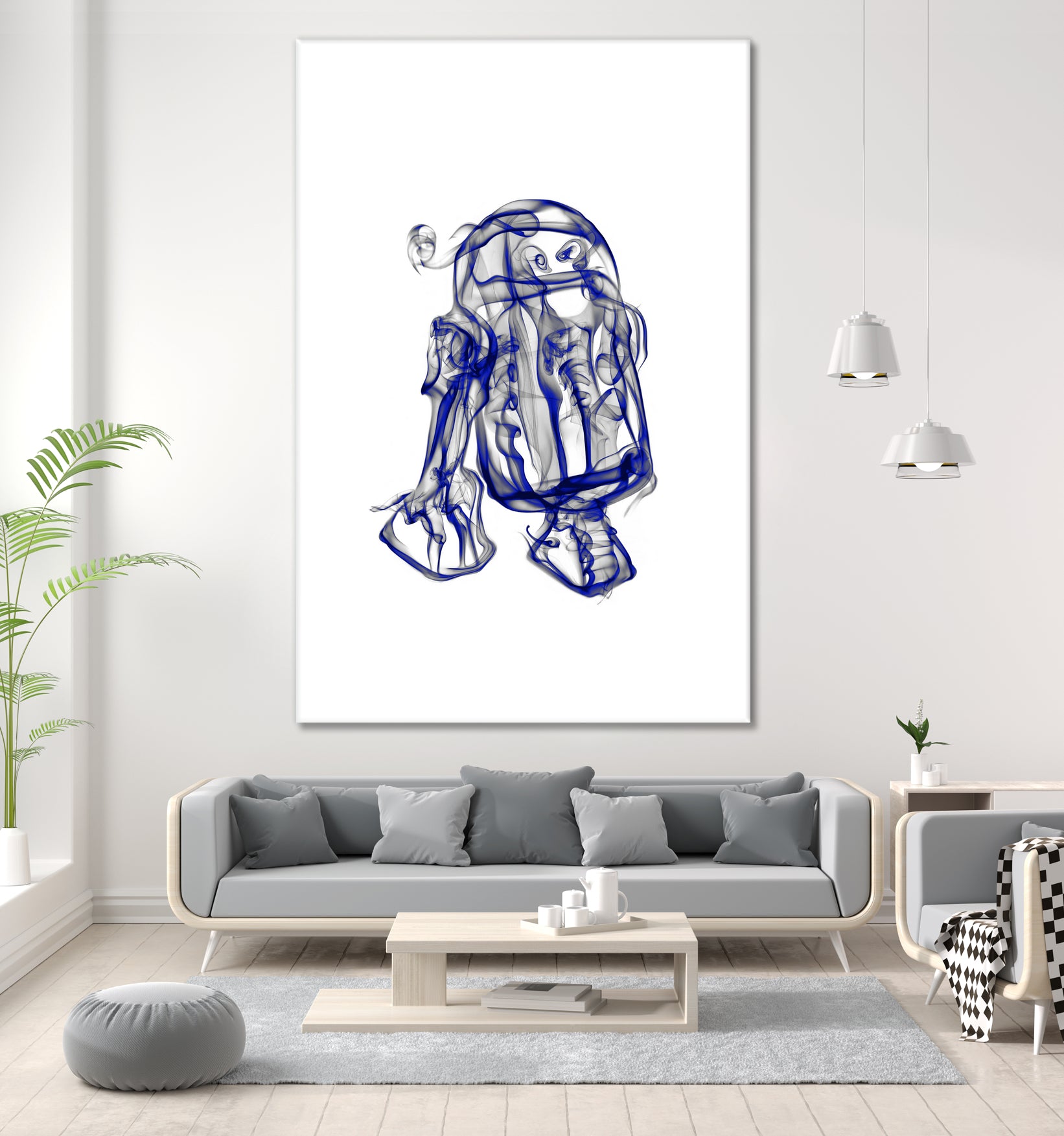 R2D2 by Octavian Mihai Mielu on GIANT ART - blue digital painting