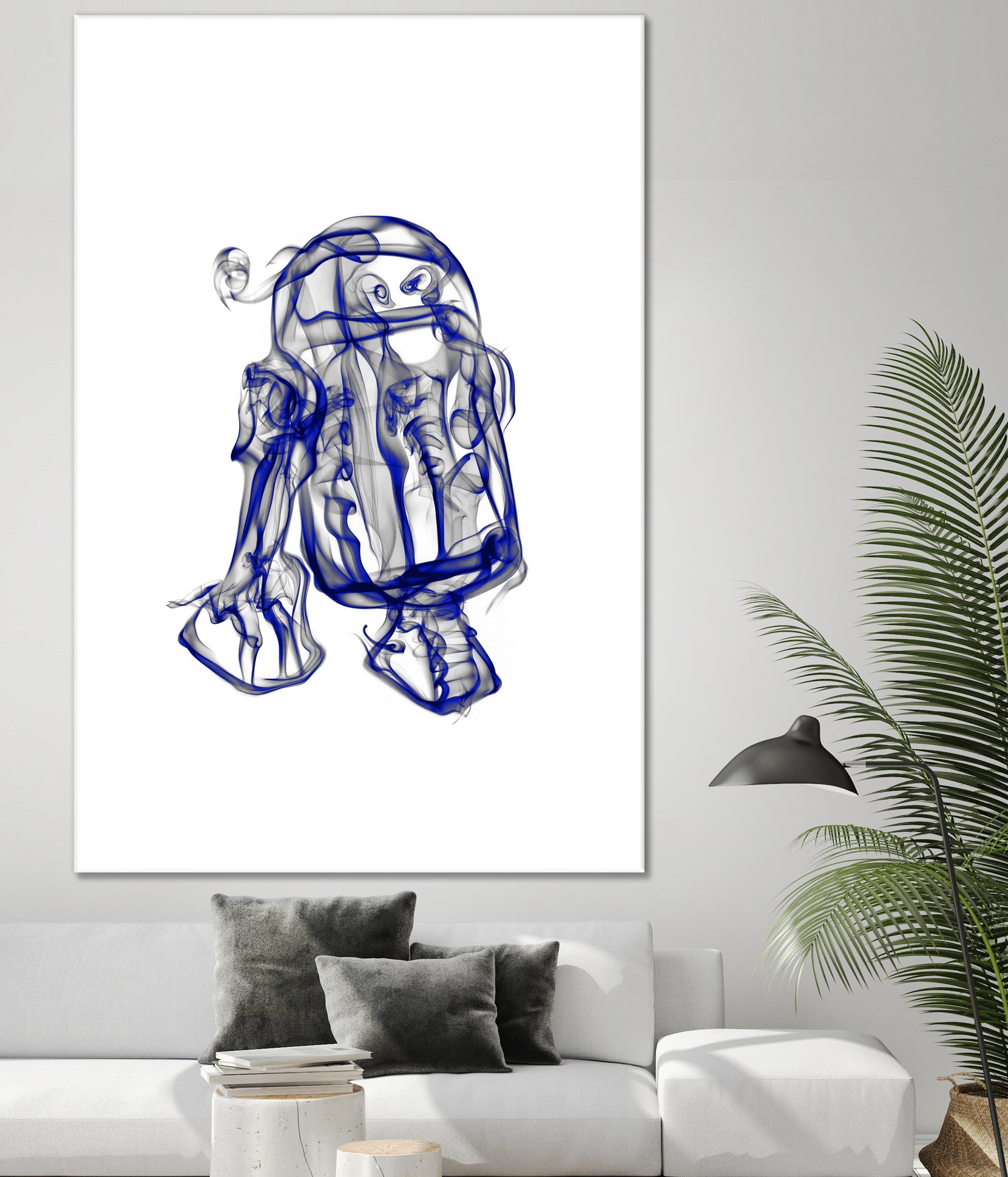 R2D2 by Octavian Mihai Mielu on GIANT ART - blue digital painting