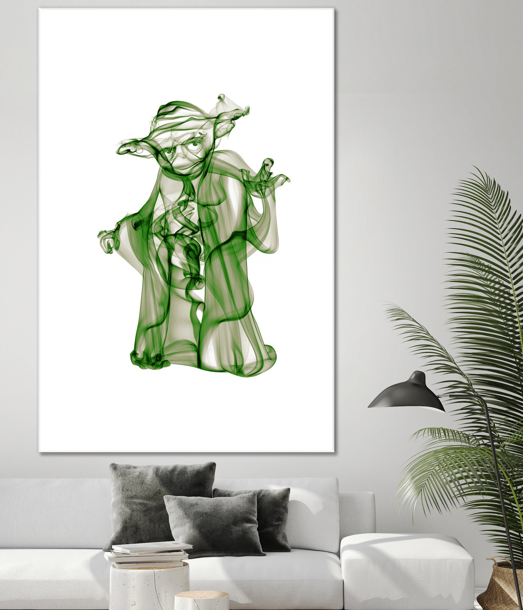 Yoda by Octavian Mihai Mielu on GIANT ART - green digital painting