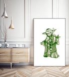 Yoda by Octavian Mihai Mielu on GIANT ART - green digital painting