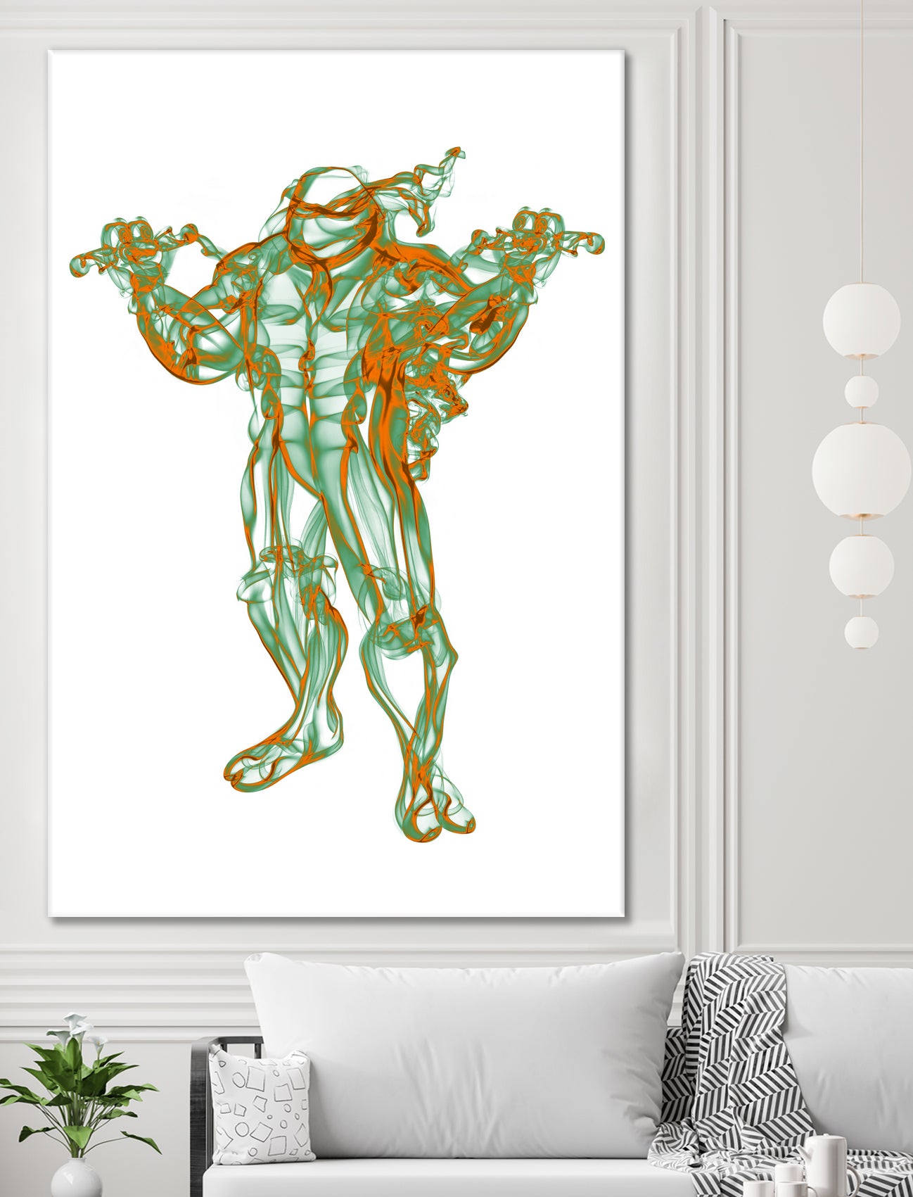 Michelangelo by Octavian Mihai Mielu on GIANT ART - green digital painting