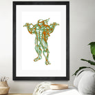 Michelangelo by Octavian Mihai Mielu on GIANT ART - green digital painting