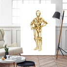 C3PO by Octavian Mihai Mielu on GIANT ART - yellow digital painting